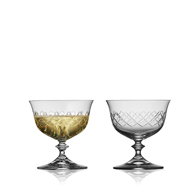 Lyngby Glas Eaton champagneskål klar 2 stk. 28 cl