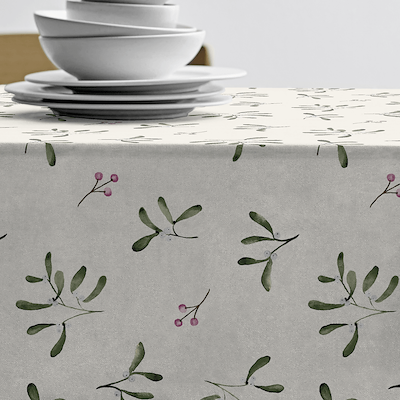 Södahl Misteltoe juledug natur 140x350 cm