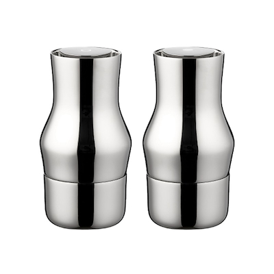 Gense Dorotea salt- og peberkværnsæt blankt stål H14 cm