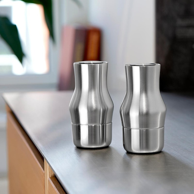 Gense Dorotea salt- og peberkværnsæt 14 cm mat stål