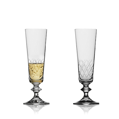 Lyngby Glas Eaton champagneglas klar 2 stk 16 cl