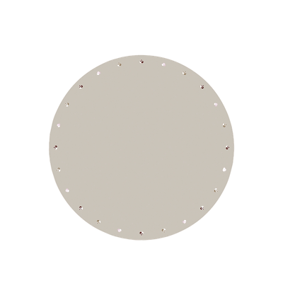 Södahl Christmas Hearts Embroidery juletræstæppe rød Ø 110 cm