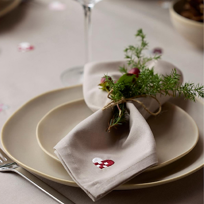 Södahl Christmas Hearts stofservietter 40x40 cm