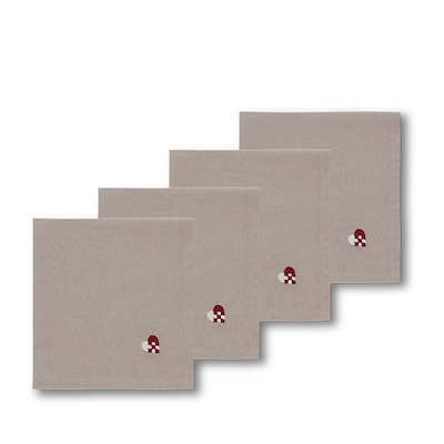 Södahl Christmas Hearts stofservietter 40x40 cm