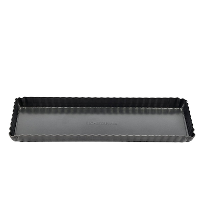 Blomsterbergs rektangulær tærteform dark grey 35x11 cm non-stick