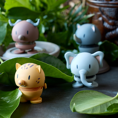 Hoptimist Soft elefant grå small