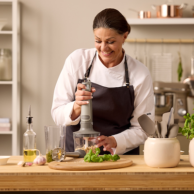 Blomsterbergs stavblendersæt latte 1000 watt
