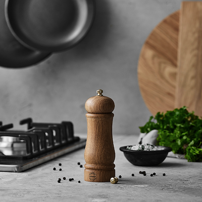 Pillivuyt Gourmet Douron salt- og peberkværn eg H16 cm