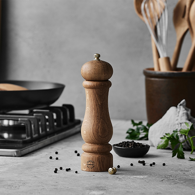 Pillivuyt Gourmet Douron salt- og peberkværn eg H20 cm