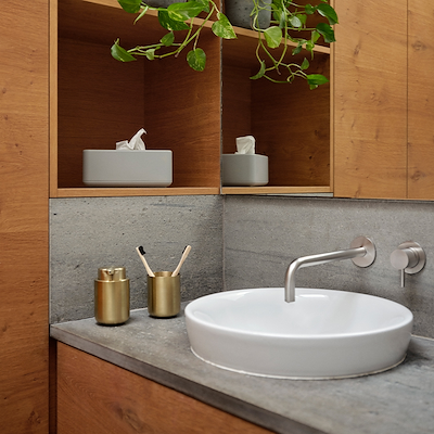 Zone Ume sæbedispenser guld farve H 12,8 cm