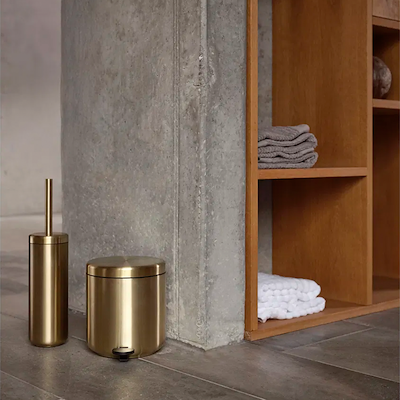 Zone Ume toiletbørste guld farve H43 cm