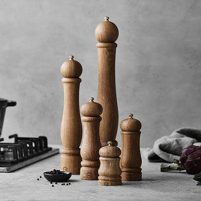 Pillivuyt Gourmet Douron salt- og peberkværn eg H30 cm