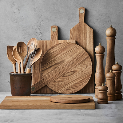 Pillivuyt Gourmet Douron salt- og peberkværn eg H30 cm