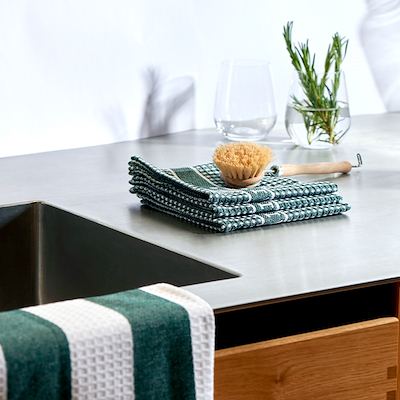 Pillivuyt karklude grøn 3 stk 32x32 cm