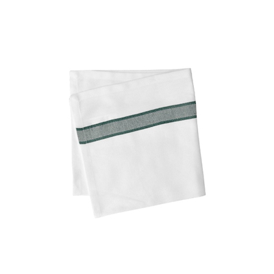 Pillivuyt stofserviet grøn/hvid 45x45 cm