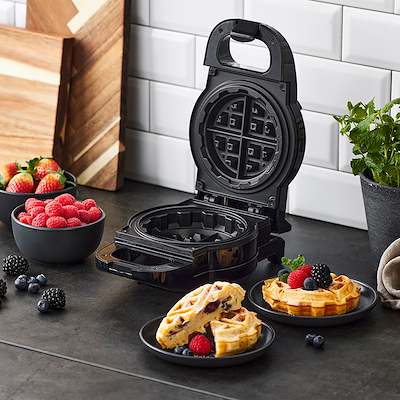 Nordic Sense vaffeljern fyldte vafler sort 700 watt