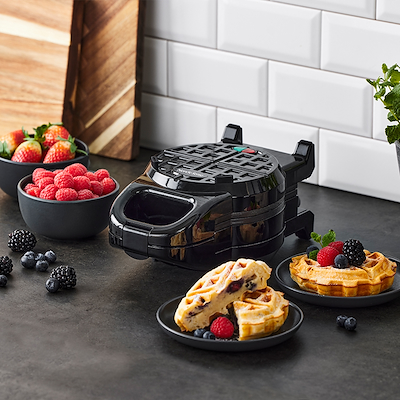 Nordic Sense vaffeljern fyldte vafler sort 700 watt