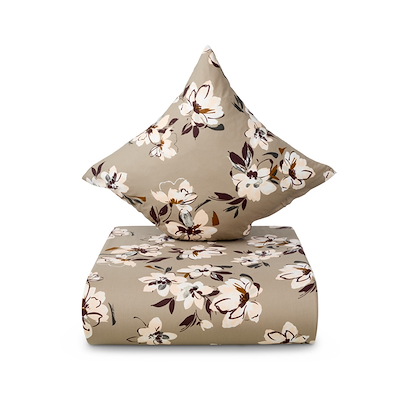 Södahl Wild Blooms sengetøj grå 140x220cm