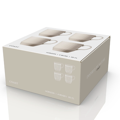 Coast Horizon krus hvid 30 cl 4 stk.
