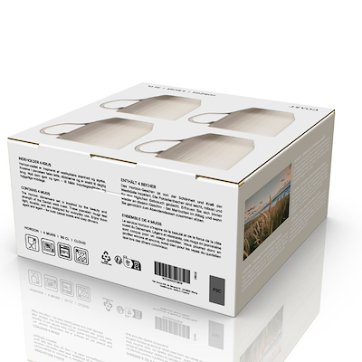 Coast Horizon krus hvid 30 cl 4 stk.