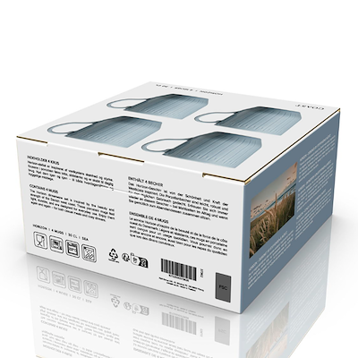 Coast Horizon krus blå 30 cl 4 stk.