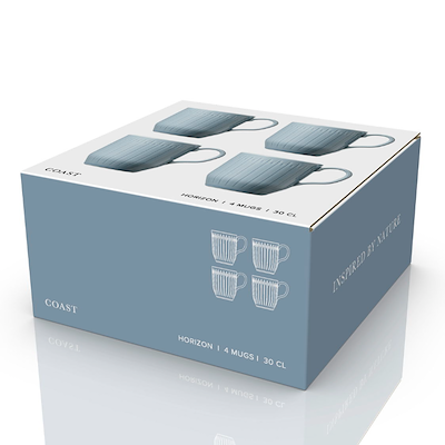 Coast Horizon krus blå 30 cl 4 stk.