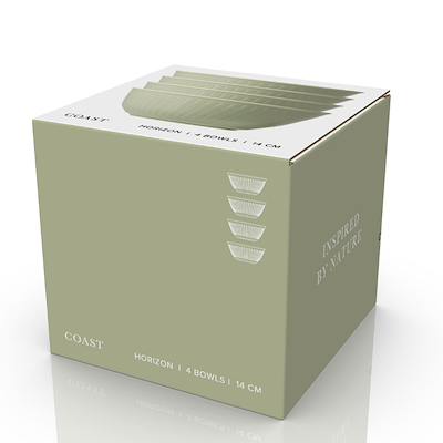 Coast Horizon skål grøn Ø 14 cm 4 stk.