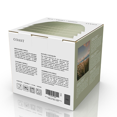 Coast Horizon skål grøn Ø 14 cm 4 stk.