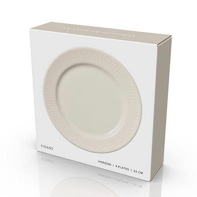 Coast Horizon frokosttallerken hvid Ø 22 cm 4 stk.