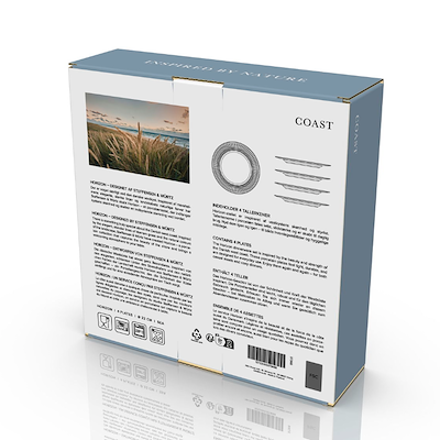 Coast Horizon frokosttallerken dueblå Ø 22 cm 4 stk.