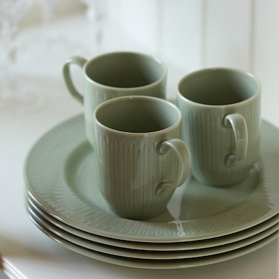 Coast Horizon frokosttallerken grøn Ø 22 cm 4 stk.