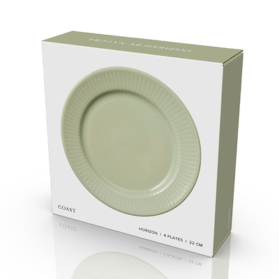 Coast Horizon frokosttallerken grøn Ø 22 cm 4 stk.