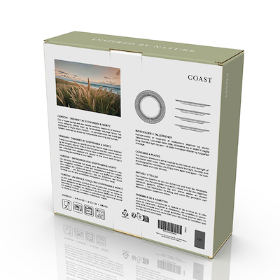 Coast Horizon frokosttallerken grøn Ø 22 cm 4 stk.