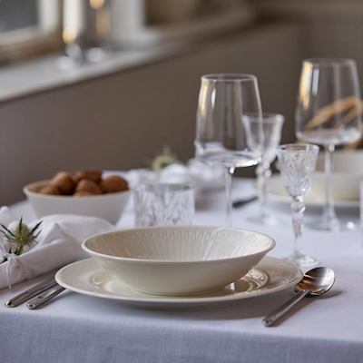 Coast Horizon middagstallerken hvid Ø 27 cm 4 stk.