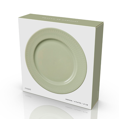Coast Horizon middagstallerken grøn Ø 27 cm 4 stk.