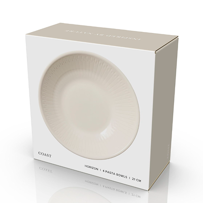 Coast Horizon pastaskål hvid Ø 21 cm 4 stk.