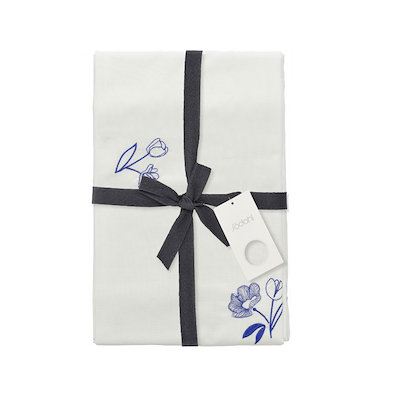 Södahl Charm dug hvid/blå 140x220 cm