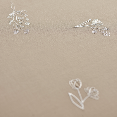 Södahl Charm dug sand/hvid140x320 cm