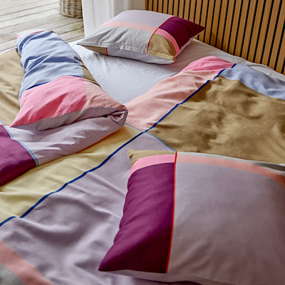 Södahl Colour Block sengesæt lavendel 140x200 cm