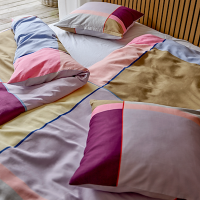 Södahl Colour Block sengetøj lavendel 140x220 cm