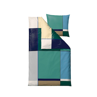 Södahl Colour Block sengetøj grøn 140x220 cm