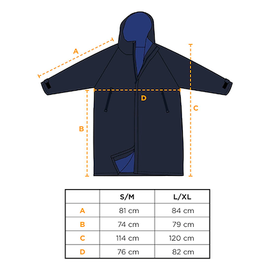 Södahl North vinterbadekåbe mørkeblå S/M