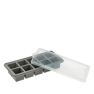 Funktion isterningbakke med låg grå 10 isterninger