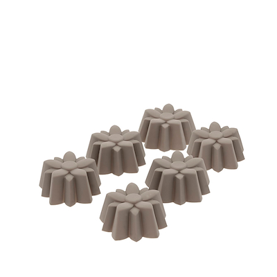 Blomsterbergs silikone blomst muffinform latte 6 stk.