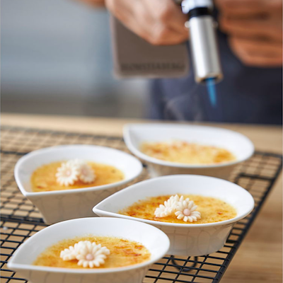 Blomsterbergs gasbrænder latte H 16 cm