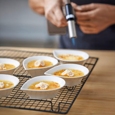 Blomsterbergs gasbrænder latte H 16 cm