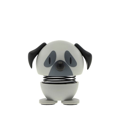 Hoptimist Mops figur XS grå H 4,9 cm