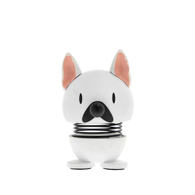 Hoptimist Fransk Bulldog figur XS hvid H 6 cm
