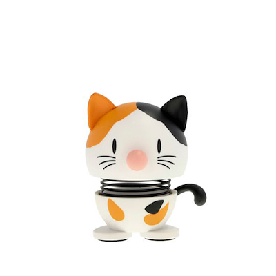 Hoptimist Calico kat figur XS orange/hvid H 5,3 cm