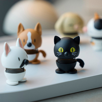 Hoptimist Kat figur XS sort H 5,3 cm